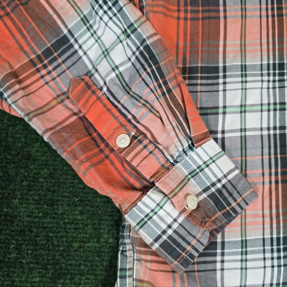 Ralph Lauren | Youth Boys Classic Fit 100% Cotton Plaid Button Down Shirt - Picture 15 of 16